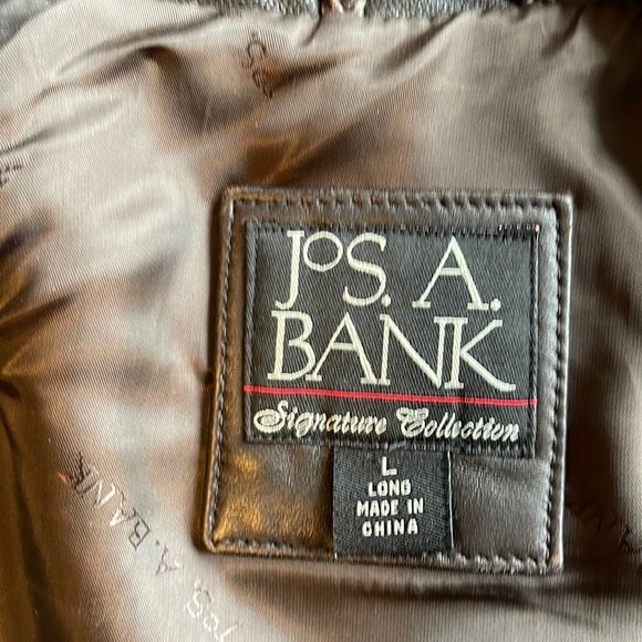 Jos. A. Bank Brown Signature Collection mens large Long Leather Jacket - Picture 7 of 10